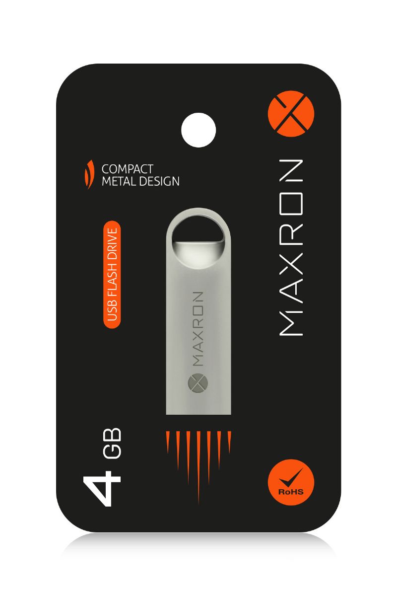 Powerway 4 GB Maxron USB Bellek Siyah